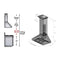 36 In. Professional Convertible Vent Wall Mount Range Hood In Stainless Steel With Crown Molding