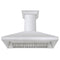 48 In. Professional Convertible Vent Wall Mount Range Hood In Stainless Steel With Crown Molding