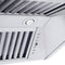 48 In. Professional Convertible Vent Wall Mount Range Hood In Stainless Steel With Crown Molding