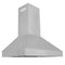 36 In. Professional Convertible Vent Wall Mount Range Hood In Stainless Steel