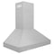 36 In. Professional Convertible Vent Wall Mount Range Hood In Stainless Steel