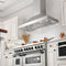 48 In. Professional Convertible Vent Wall Mount Range Hood In Stainless Steel