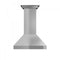 42 In. Professional Convertible Vent Wall Mount Range Hood In Stainless Steel With Crown Molding
