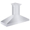 60 In. Professional Convertible Vent Wall Mount Range Hood In Stainless Steel With Crown Molding