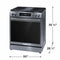 FRIGIDAIRE GCFG3060BD Frigidaire Gallery 30" Front Control Gas Range with Total Convection