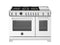 BERTAZZONI PRO486BTFGMBIT 48 inch All-Gas Range 6 Brass Burners and Griddle Bianco