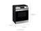 SAMSUNG NX60T8111SS 6.0 cu ft. Smart Slide-in Gas Range in Stainless Steel