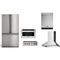 Viking 5-Piece Package RVFFR336SS 36 Counter-Depth French-Door Refrigerator and VRT5366BSS 36 Gas Rangetop and VMDD5306SS 30 Built-In Convection Speed Oven and VDWU524SS 24 Integrated Dishwasher and RVCH336SS 36 Wall Mount Range Hood