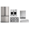 Viking 5-Piece Package RVFFR336SS 36 Counter-Depth French-Door Refrigerator and VGSU53616BSS 36 5 Cooktop and VSOF7301SS 30 Wall Oven and VDWU524SS 24 Integrated Dishwasher and VWH536121SS 36 Hood