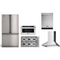 Viking 5-Piece Package RVFFR336SS 36 Counter-Depth French-Door Refrigerator and VGSU53616BSS 36 5 Cooktop and VMDD5306SS 30 Convection Speed Oven and VDWU524SS 24 Integrated Dishwasher and RVCH336SS 36 Hood