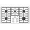 GE APPLIANCES JGP3036DLWW GE(R) 36" Built-In Gas Cooktop with Dishwasher-Safe Grates