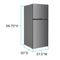 AVANTI FF18B0W 17.6 cu. ft. Frost Free Apartment Size Refrigerator