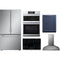LG 5-Piece Package SRFB27S3 36 Counter-Depth Freestanding French-Door Smart Refrigerator and LSCE305ST 30 Smoothtop Electric Cooktop and WCES6428F 30 Combination Wall Oven and SDWD24P3 24 Integrated Dishwasher and LSHD3080ST 30 Hood