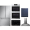 LG 5-Piece Package SRFB27S3 36 Counter-Depth Freestanding French-Door Smart Refrigerator and LSCE305ST 30 Smoothtop Electric Cooktop and WDES9428F 30 Wall Oven and SDWD24P3 24 Integrated Dishwasher and LSHD3080ST 30 Hood