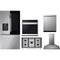 LG 5-Piece Package LRFOC2606S 36 Counter-Depth MAX™ Smart French-Door Refrigerator wi and LDPS6762S 24 Integrated Dishwasher and WSEP4727F 30 Wall Oven and CBGJ3623S 36 Cooktop and HCED3015S 30 Hood