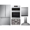 LG 5-Piece Package SRFB27S3 36 Counter-Depth Freestanding French-Door Smart Refrigerator and CBGS3028S 30 Cooktop and LDPH7972S 24 Integrated Dishwasher and WCES6428F 30 Combination Wall Oven and LSHD3080ST 30 Hood