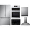 LG 5-Piece Package SRFB27S3 36 Counter-Depth Freestanding French-Door Smart Refrigerator and LSCE305ST 30 Smoothtop Electric Cooktop and LDPS6762S 24 Integrated Dishwasher and WCES6428F 30 Combination Wall Oven and LSHD3080ST 30 Hood
