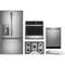 GE Profile 5-Piece Package PYE22KYNFS 36 Counter-Depth French-Door Refrigerator and PGP7030SLSS 30 Gas Cooktop and PTS7000SNSS 30 Smart Single Wall Oven and PDT715SYVFS 24 Integrated Smart Dishwasher and PVX7300SJSS 30 Under Cabinet Range Hood