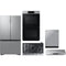 Samsung 5-Piece Package RF27CG5100SR 36 Smart Counter-Depth 3-Door French-Door Refrigerator and NA36N7755TS 36 Cooktop and NK36N7000US 36 Under Cabinet Hood and NV51CG700DSR 30 Electric Double Wall Oven and DW80B7071US 24 Dishwasher