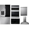 LG 5-Piece Package LRFOC2606S 36 Counter-Depth MAX™ Smart French-Door Refrigerator wi and LSCE305ST 30 Smoothtop Electric Cooktop and WCEP6427F 30 Combination Wall Oven and LDPS6762S 24 Integrated Dishwasher and HCED3015S 30 Hood