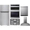 LG 5-Piece Package LTCS20020S 30 Top Freezer Refrigerator and CBGJ3027S 30 Gas Smart Cooktop and WCEP6423F 30 Built-In Smart Combination Wall Oven and LDPH7972S 24 Integrated Smart Dishwasher and HCED3015S 30 Wall Mount Range Hood