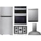 LG 5-Piece Package LTCS20030S 30 Top Freezer Refrigerator and CBGJ3023S 30 Gas Cooktop and WCEP6423F 30 Built-In Smart Combination Wall Oven and LDPH7972S 24 Integrated Smart Dishwasher and HCED3015S 30 Wall Mount Range Hood