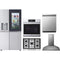 LG 5-Piece Package LRSOS2706S 36 Freestanding Side by Side Smart Refrigerator and CBGJ3023S 30 Gas Cooktop and WSES4728F 30 Smart Electric Single Wall Oven and LDFN3432T 24 Full Console Dishwasher and HCED3015S 30 Wall Mount Range Hood