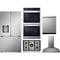 LG 5-Piece Package LRYXC2606S 36 Counter-Depth MAX™ Freestanding French-Door Smart Refrigerator wi and CBGS3028S 30 Cooktop and WDEP9423F 30 Wall Oven and LDPH7972S 24 Integrated Dishwasher and HCED3015S 30 Hood