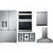 LG 5-Piece Package LRYXC2606S 36 Counter-Depth MAX™ Freestanding French-Door Smart Refrigerator wi and CBGJ3623S 36 Cooktop and WCEP6423F 30 Combination Wall Oven and LDPH7972S 24 Integrated Dishwasher and HCED3615S 36 Hood