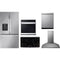 LG 5-Piece Package LRFXS3106S 36 Smart Depth MAX French-Door Refrigerator and LSCE365ST 36 Smoothtop Electric Cooktop and WSEP4723F 30 Single Electric Smart Wall Oven and LDPH7972S 24 Integrated Smart Dishwasher and HCED3615S 36 Wall Mount Range Hood