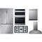 LG 5-Piece Package LRFLS3206S 36 Smart Depth MAX French-Door Refrigerator and CBGJ3623S 36 Gas Cooktop and WCEP6427F 30 Built-In Smart Combination Wall Oven and LDPS6762S 24 Integrated Built-In Smart Dishwasher and HCED3615S 36 Wall Mount Range Hood
