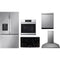 LG 5-Piece Package LRFXS3106S 36 Smart Depth MAX French-Door Refrigerator and LSCE365ST 36 Smoothtop Electric Cooktop and WSES4728F 30 Smart Electric Single Wall Oven and LDPH7972S 24 Integrated Smart Dishwasher and HCED3615S 36 Wall Mount Range Hood