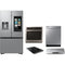 Samsung 5-Piece Package RF32CG5900SR 36 Smart 3-Door French-Door Refrigerator and NV51T5511SS 30 Single Wall Oven and NZ30K7570RS 30 Electric Cooktop and DW80CG4021SR 24 Integrated Dishwasher and NK30N7000US 30 Under Cabinet Smart Range Hood