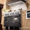 48 In. Ducted Vent Designer Series Wall Mount Range Hood In Hand-hammered Copper And Oil-rubbed Bronze