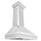 36 In. Designer Series Ducted Wall Mount Range Hood In Satin Stainless Steel With Mirror Accents