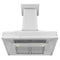 36 In. Designer Series Ducted Wall Mount Range Hood In Satin Stainless Steel With Mirror Accents