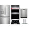 Frigidaire 5-Piece Package GRFC2353AF 36 Counter-Depth French-Door Refrigerator and GCCE3070AD 30 Electric Cooktop and GCWD3067AF 30 Double Electric Wall Oven and GDSP4715AF 24 Integrated Dishwasher and FHWC3060LS 30 Wall Mount Range Hood