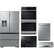 Samsung 5-Piece Package RF26CG7400SR 36 Smart 4-Door French-Door Refrigerator and NV51CG600DSR 30 Wall Oven and NZ30K6330RS 30 Electric Cooktop and DW80CG4021SR 24 Integrated Dishwasher and NK30N7000US 30 Under Cabinet Hood