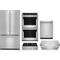 Kitchen Aid 5-Piece Package KRFC302ESS 36 Counter-Depth French-Door Refrigerator and KCGC506JSS 36 Commercial-Style Gas Rangetop and KOED530PSS 30 Wall Oven and KDTM704KPS 24 Integrated Dishwasher and KVWC906KSS 36 Commercial-Style Hood