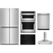 Kitchen Aid 5-Piece Package KRQC506MPS 36 Counter-Depth 4-Door French-Door Refrigerator and KCES950KSS 30 Electric Cooktop and KOEC530PSS 30 Combination Microwave Wall Oven and KDTE204KPS 24 Integrated Dishwasher and KVWB400DSS Hood