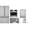 Cafe 5-Piece Package CWE23SP2MS1 36 Counter-Depth French-Door Smart Refrigerator and CGP95362MS1 36 Cooktop and CTS70DP2NS1 30 Wall Oven and CDT828P2VS1 24 Integrated Dishwasher and CVW73612MSS 36 Wall-Mount Glass Canopy Chimney Hood