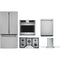 Cafe 5-Piece Package CWE19SP2NS1 33 Counter-Depth French-Door Smart Refrigerator and CGP95362MS1 36 Cooktop and CTS70DP2NS1 30 Wall Oven and CDT828P2VS1 24 Integrated Dishwasher and CVW73612MSS 36 Wall-Mount Glass Canopy Chimney Hood