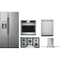 Cafe 5-Piece Package CZS22MP2NS1 36 Counter-Depth Freestanding Side by Side Refrigerator and CGP95362MS1 36 Cooktop and CTS70DP2NS1 30 Wall Oven and CDT828P2VS1 24 Integrated Dishwasher and CVW73612MSS 36 Wall-Mount Glass Canopy Chimney Hood