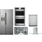Cafe 5-Piece Package CZS22MP2NS1 36 Counter-Depth Side by Side Refrigerator and CGP95362MS1 36 Cooktop and CTD70DP2NS1 30 Double Convection Electric Wall Oven and CDT828P2VS1 24 Integrated Dishwasher and CVW73612MSS 36 Wall-Mount Glass Canopy Chimney Hood