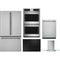 Cafe 5-Piece Package CWE23SP2MS1 36 Counter-Depth Refrigerator and CEP90301TBB 30 Electric Cooktop and CTD70DP2NS1 30 Double Convection Electric Wall Oven and CDT828P2VS1 24 Integrated Dishwasher and CVW73012MSS 30 Wall-Mount Glass Canopy Chimney Hood