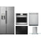 Cafe 5-Piece Package CZS22MP2NS1 36 Counter-Depth Freestanding Side by Side Refrigerator and CEP90301TBB 30 Electric Cooktop and CTS70DP2NS1 30 Wall Oven and CDT828P2VS1 24 Integrated Dishwasher and CVW73012MSS 30 Wall-Mount Glass Canopy Chimney Hood