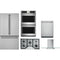 Cafe 5-Piece Package CWE23SP2MS1 36 Counter-Depth Refrigerator and CGP95362MS1 36 Cooktop and CTD70DP2NS1 30 Double Convection Electric Wall Oven and CDT828P2VS1 24 Integrated Dishwasher and CVW73612MSS 36 Wall-Mount Glass Canopy Chimney Hood
