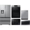 Samsung 5-Piece Package RF31CG7400SR 36 Smart 4-Door French-Door Refrigerator and NZ30K7880US 30 Cooktop and NQ70CG700DSR 30 Combination Electric Wall Oven and DW80CG5451SR 24 Integrated Dishwasher and ME21DG6300SR 30 Over-the-Range Microwave