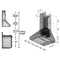 42 In. Professional Ducted Vent Wall Mount Range Hood In Stainless Steel