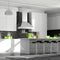 36 In. Professional Ducted Wall Mount Range Hood In Stainless Steel With Crown Molding